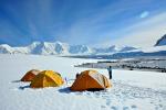 Wild camp in Antarctica